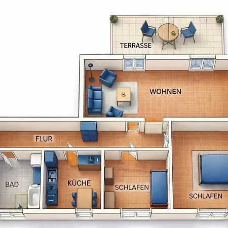 شقة - 2 Schlafzimmer- Balkon Und Parkplatz *